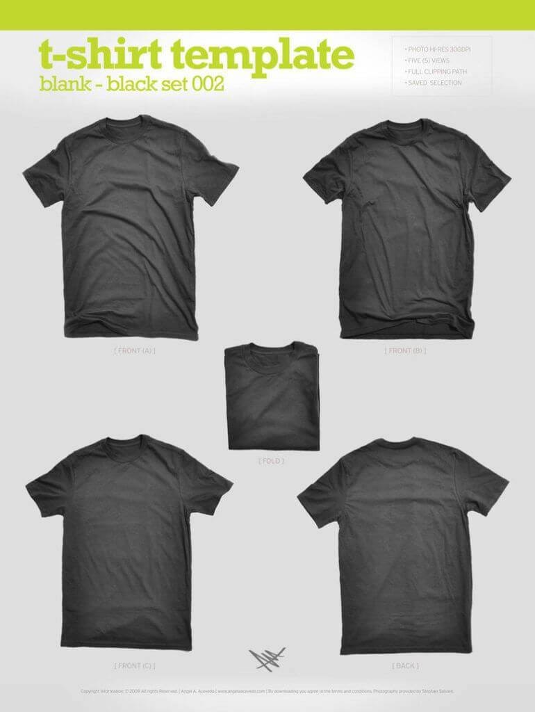 modèle T-shirt personnalisé noir