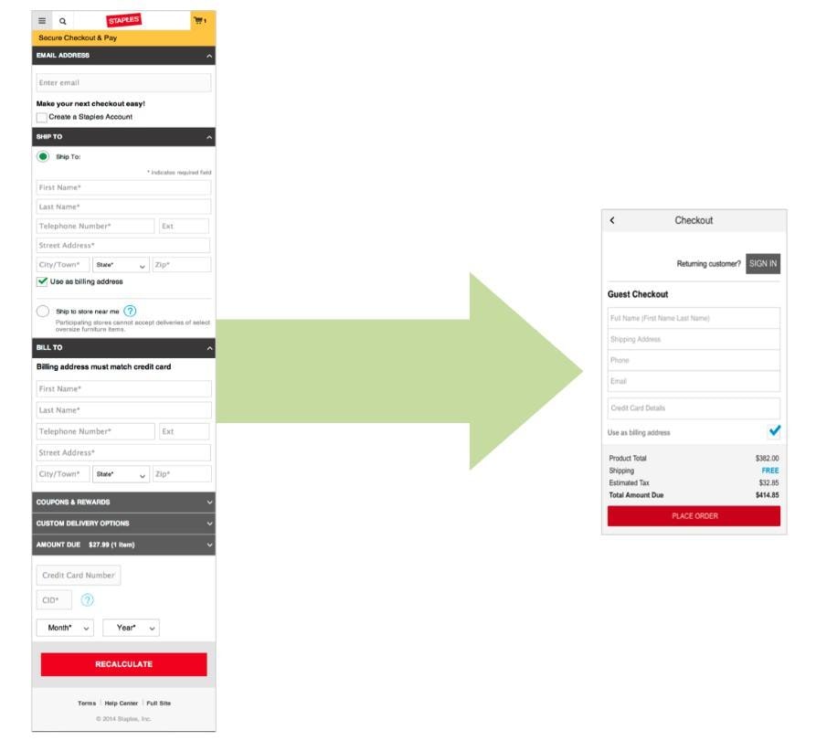 Staples - Optimización de formularios para una mejor usabilidad web móvil