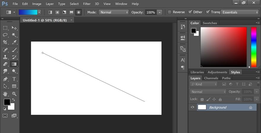 how to use gradient tool