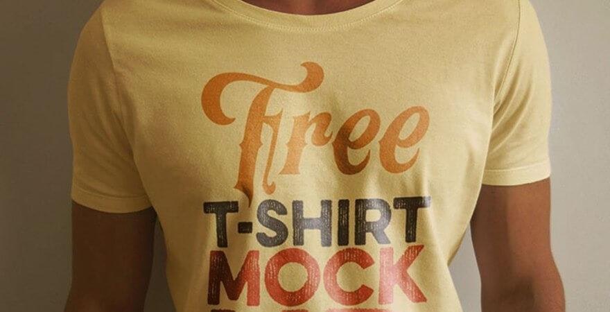 Free T-Shirt Mockup PSD Template- Deal Jumbo