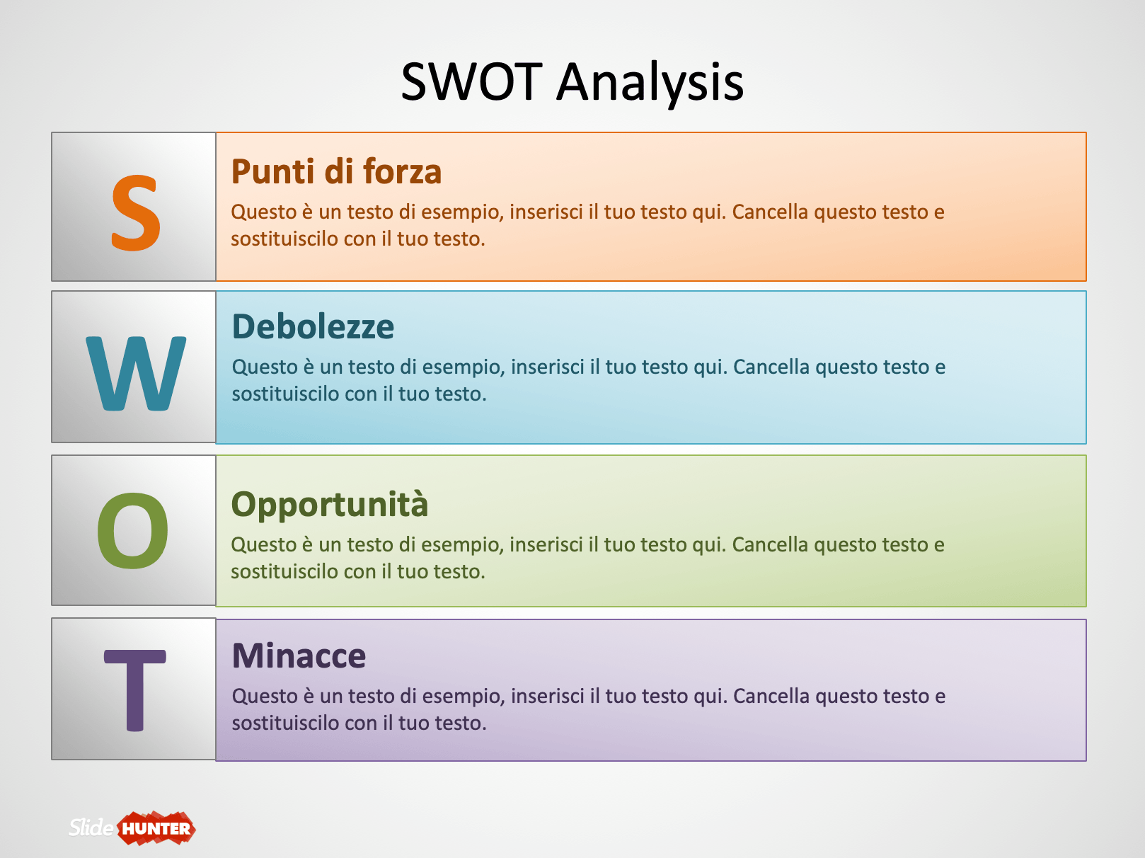 swot analysis verticale
