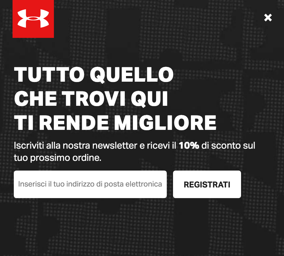 lead generation under armour