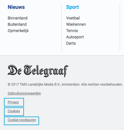 GDPR Telegraaf