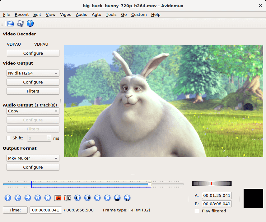Avidemux software gratuito di video editing