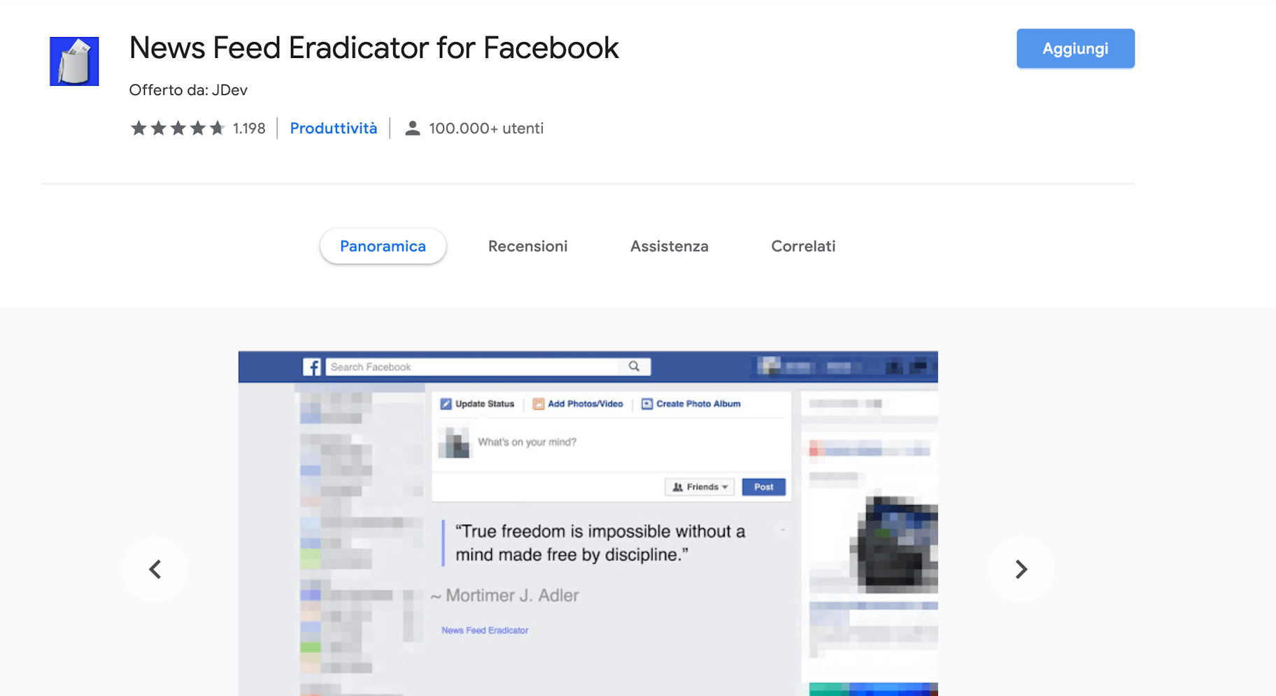 News feed eradicator for facebook