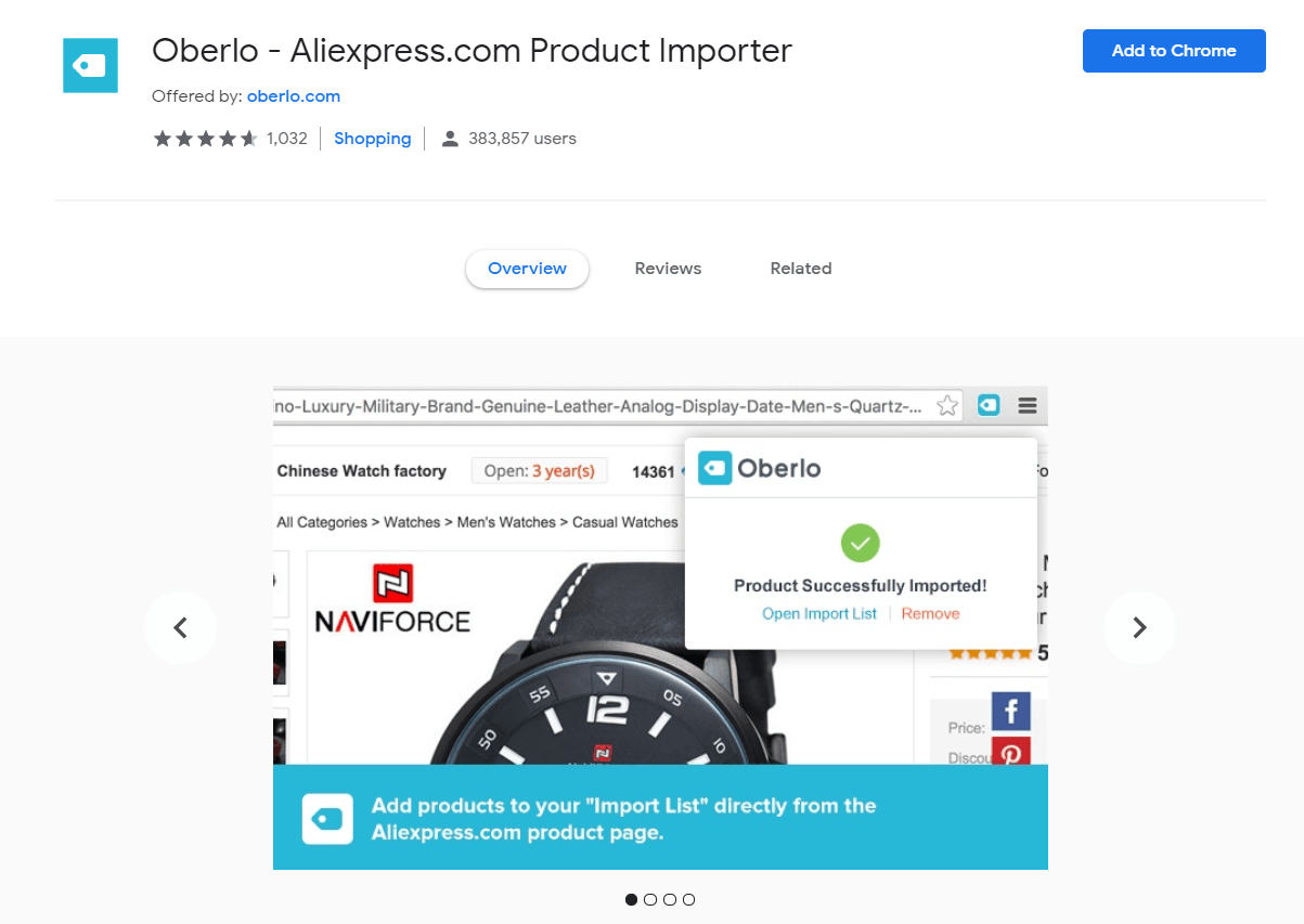 AliExpress Product Importer extension