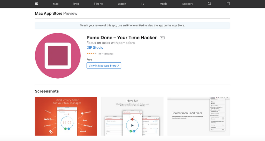 aplicativos para trabalhar em casa: PomoDone
