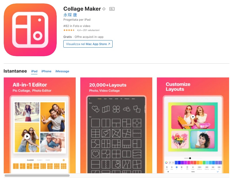 collage maker migliori app per modificare foto