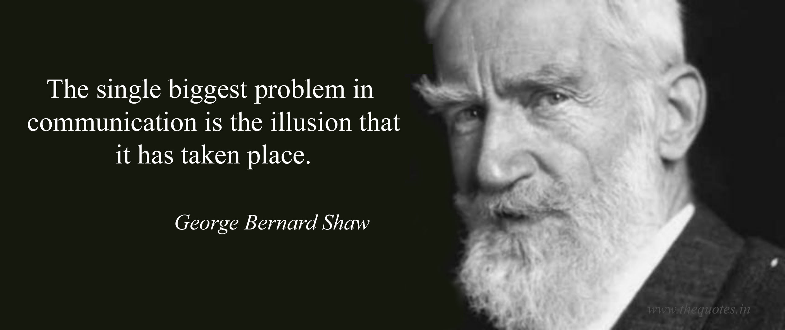 George Bernard Shaw quote communication