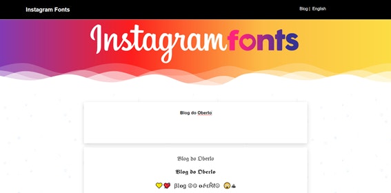Fontes para Instagram: Instagram Fonts Generator