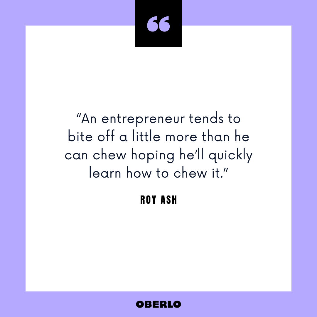 Entrepreneurial Spirit Quote: Roy Ash