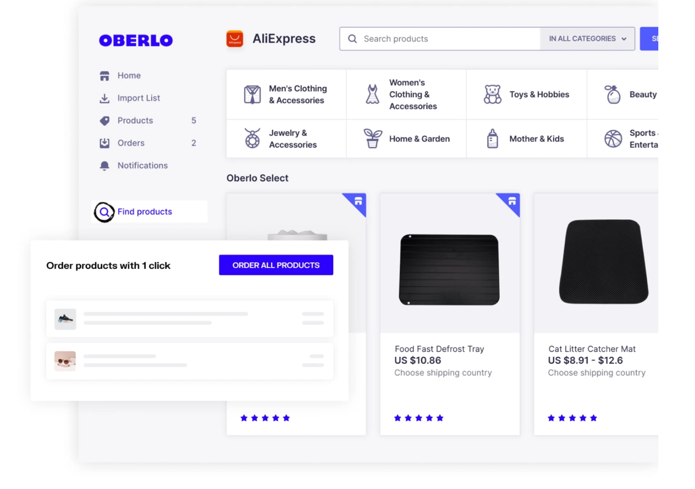 connect oberlo with shopify