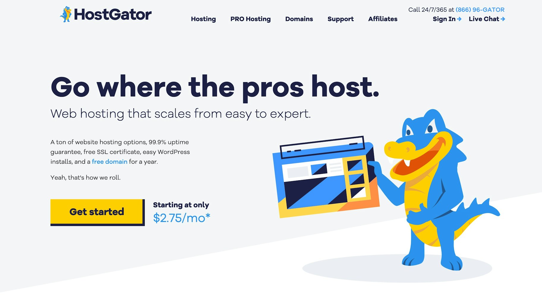 scalable web hosting: Hostgator