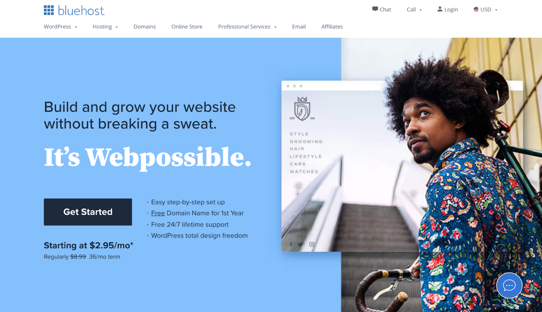 Le meilleur hébergement Web pour les petites entreprises : Bluehost