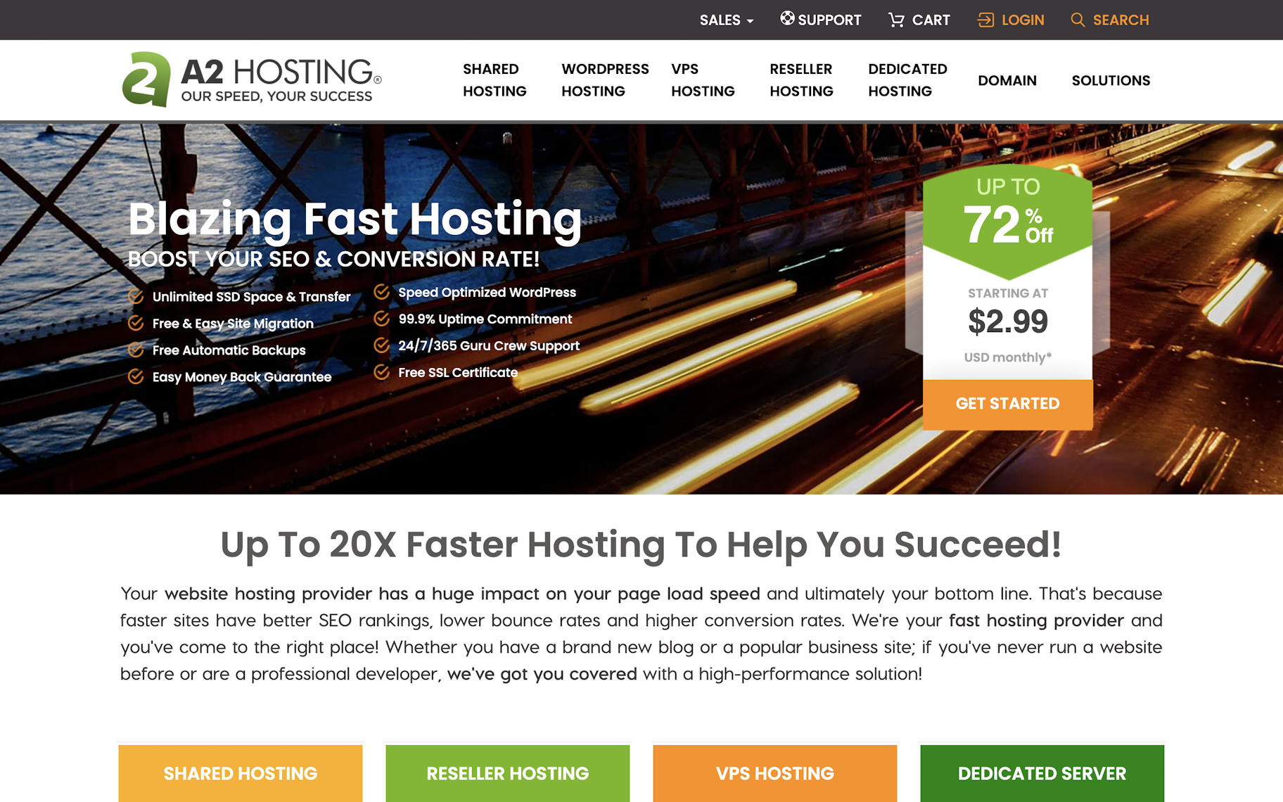 a2 hosting migliori hosting