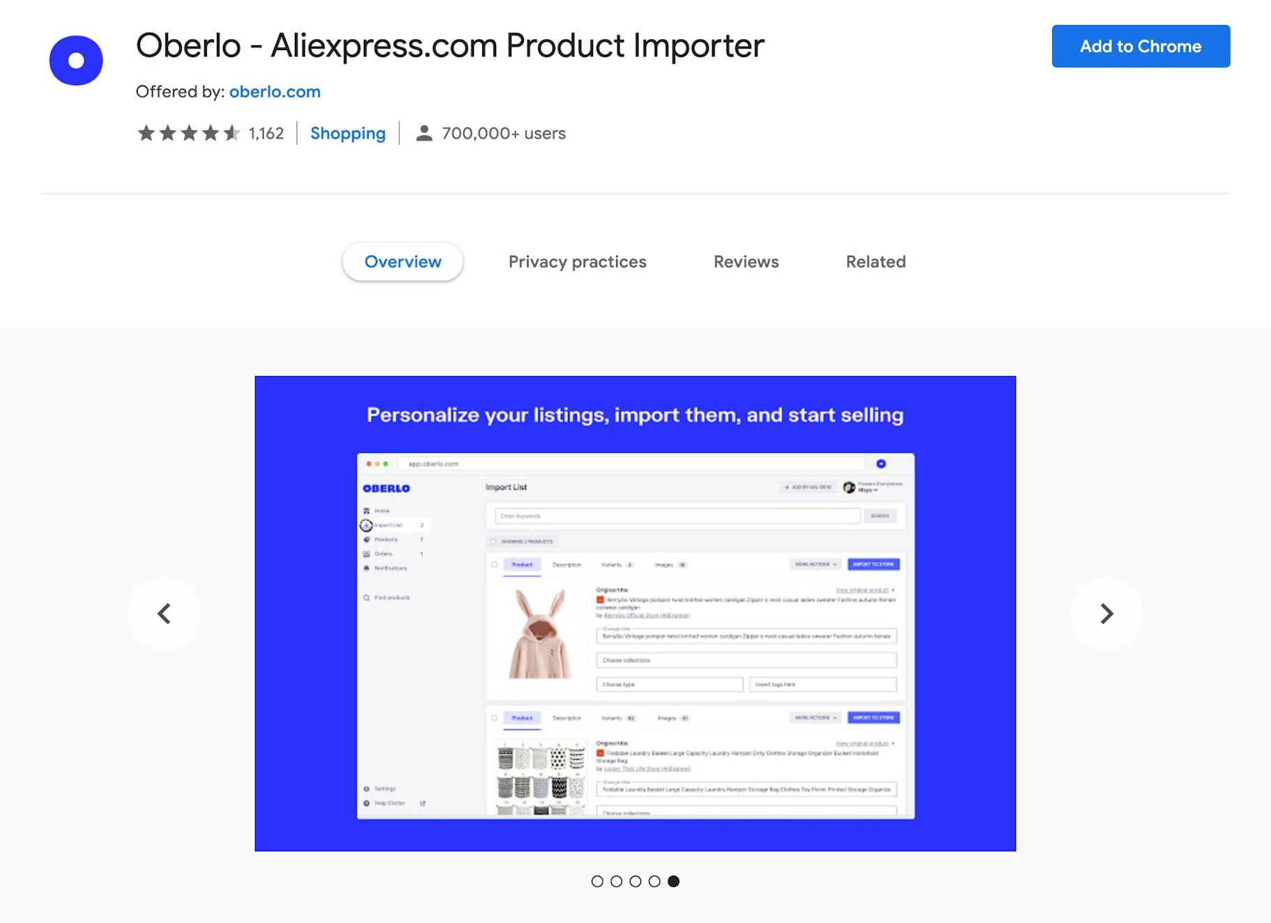 Chrome extension dropshipping