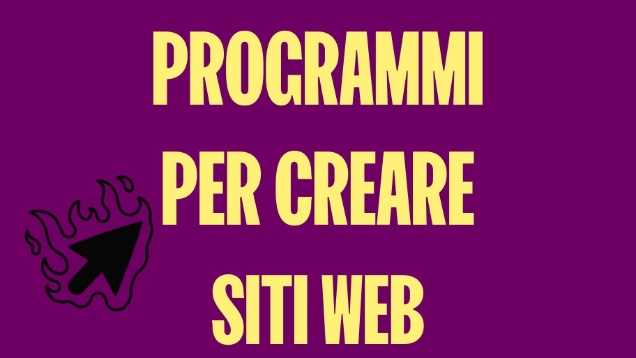 programmi per creare siti web