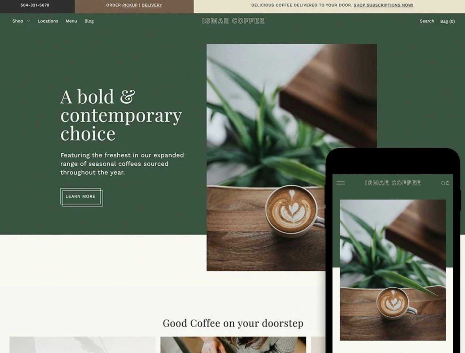 how to start an online coffee store with Shopify
