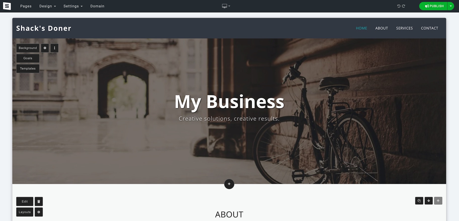 simple website builder for small business: Site123