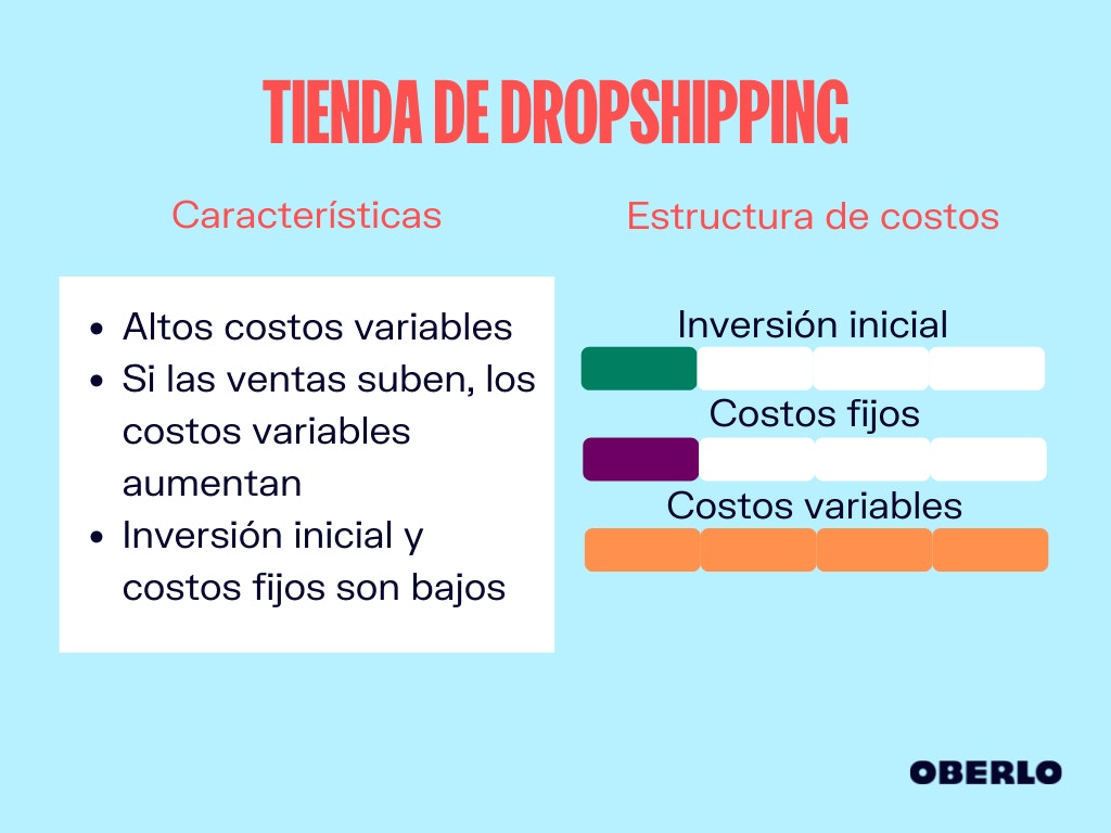 estructura de costos ejemplo dropshipping