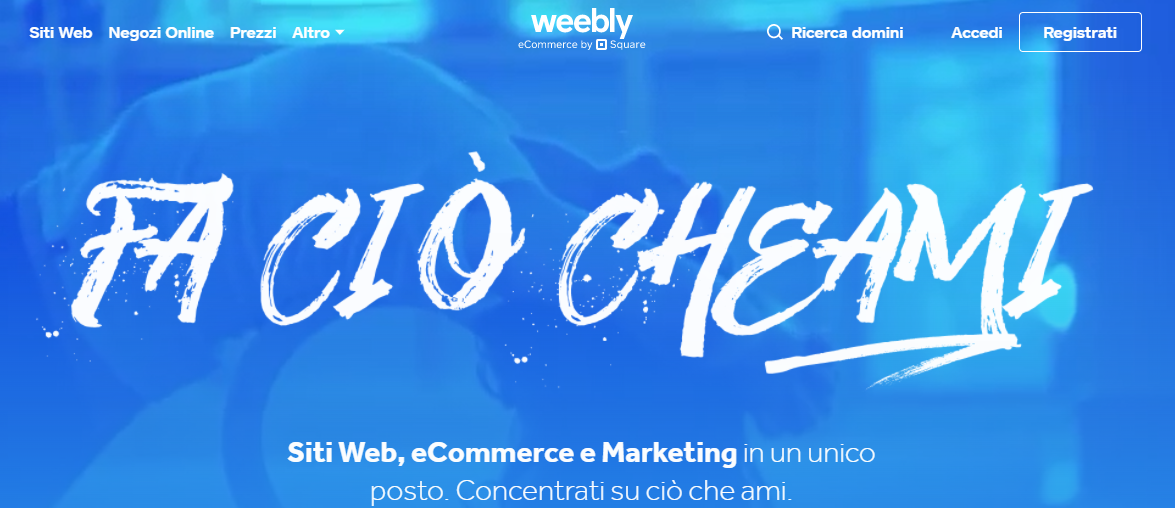 weebly piattaforma ecommerce