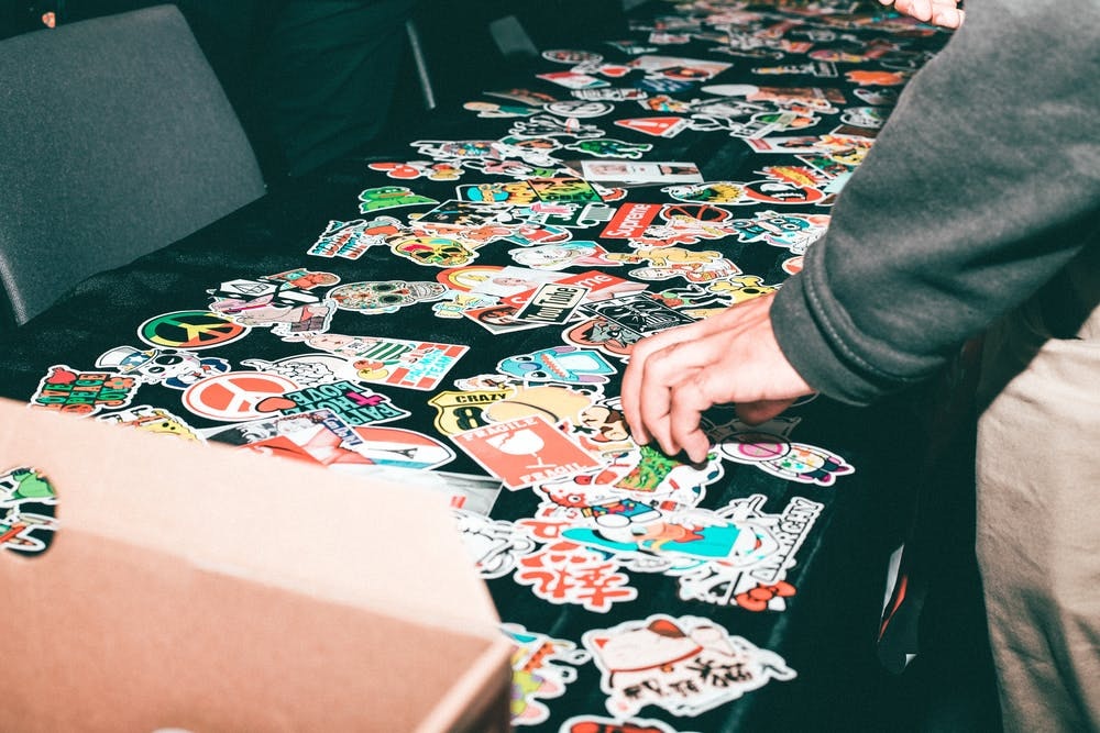 printing stickers with print on demand
