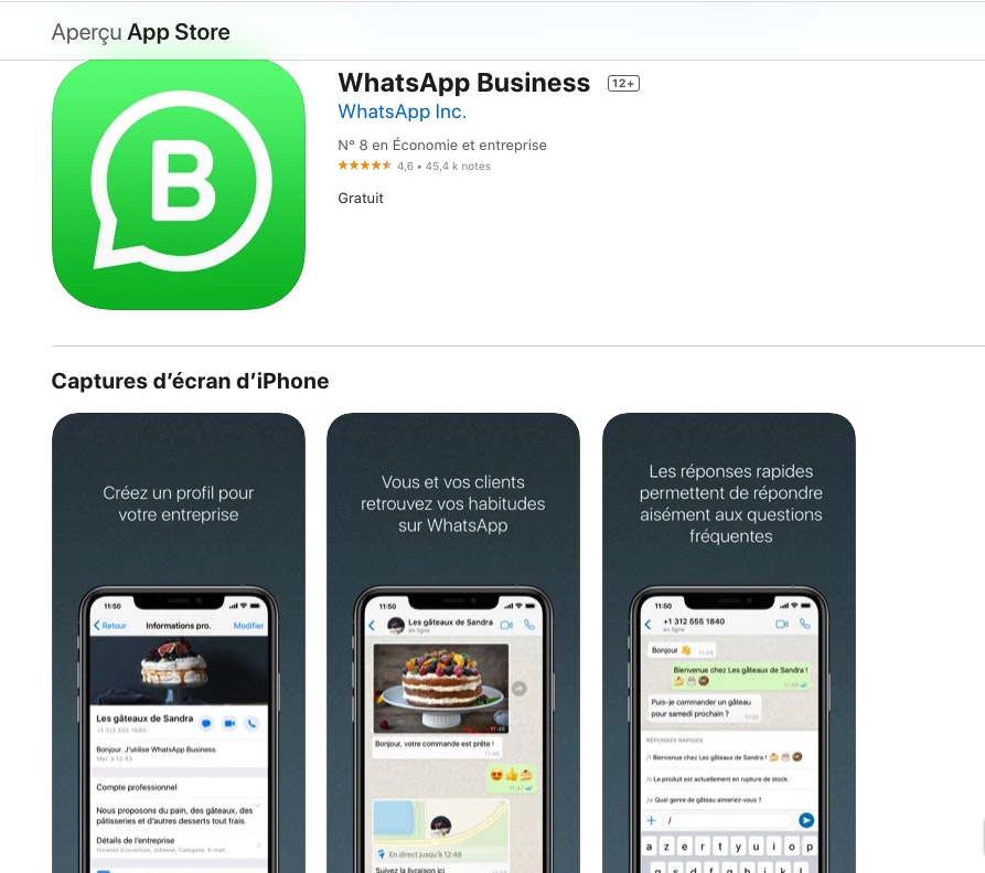 comment utiliser whatsapp business