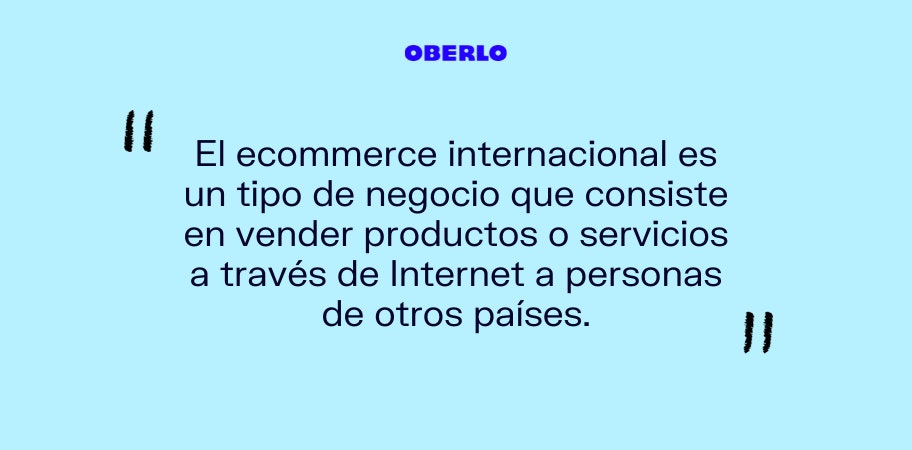 ecommerce internacional definicion