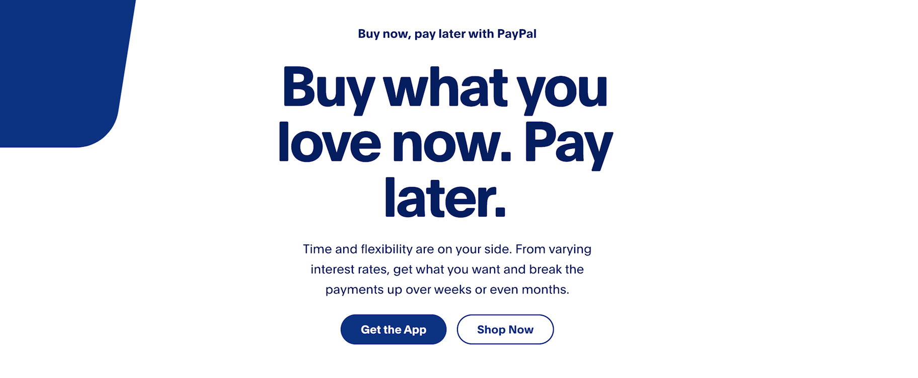 Compre ahora, pague después el servicio de PayPal