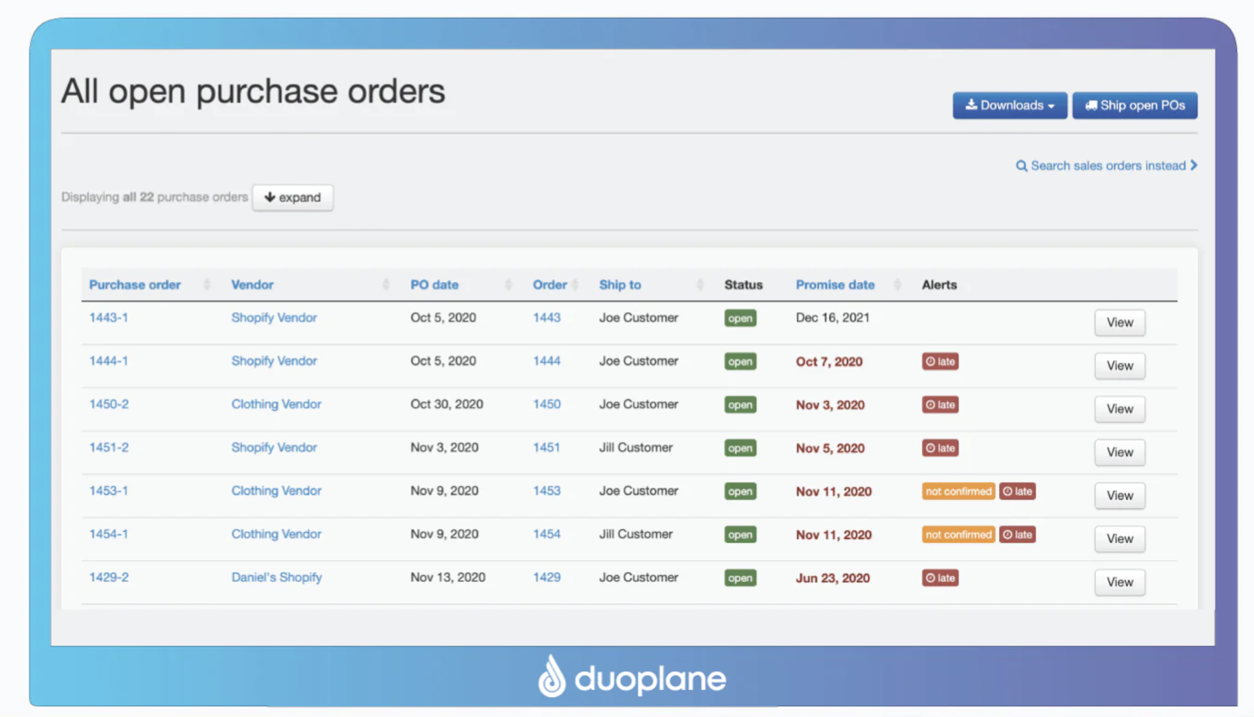 aplicación de dropshipping automatizado: Duoplane