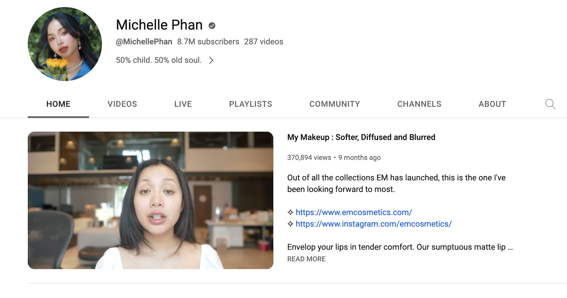 Michelle Phan personal brand